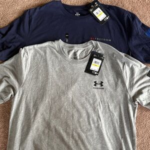 Under Armour Freedom Men’s set of 2 medium tshirts new